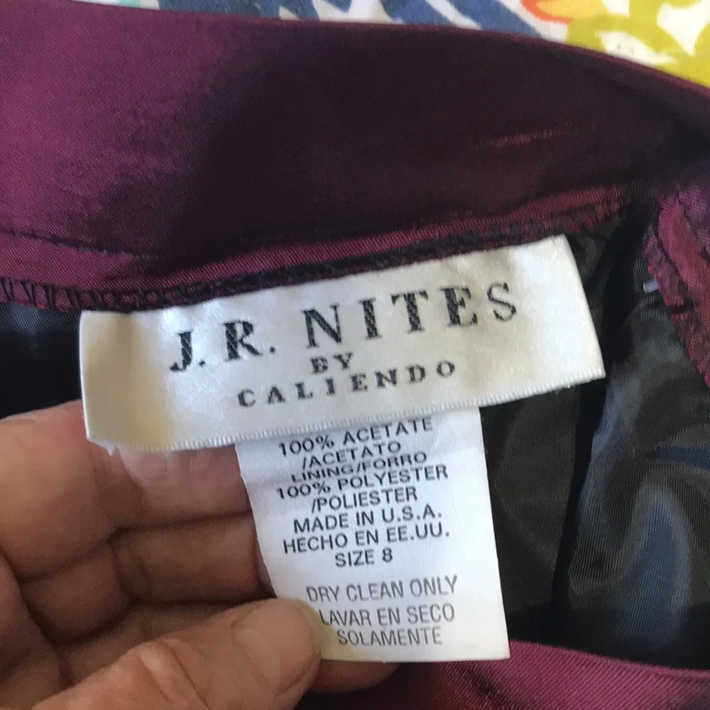 JR nights by Caliendo satin maxi skirt